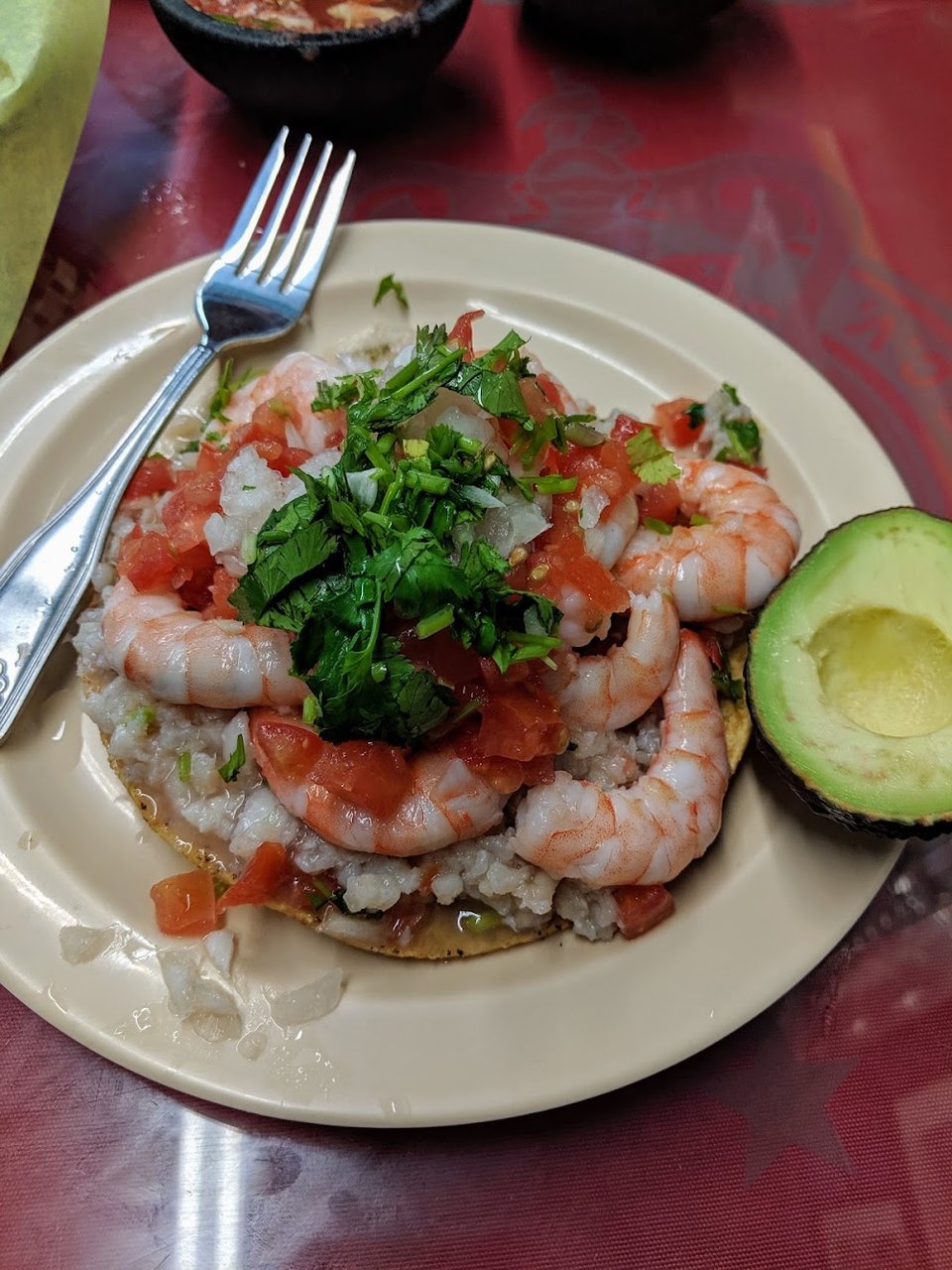 Tostada de Camaron
